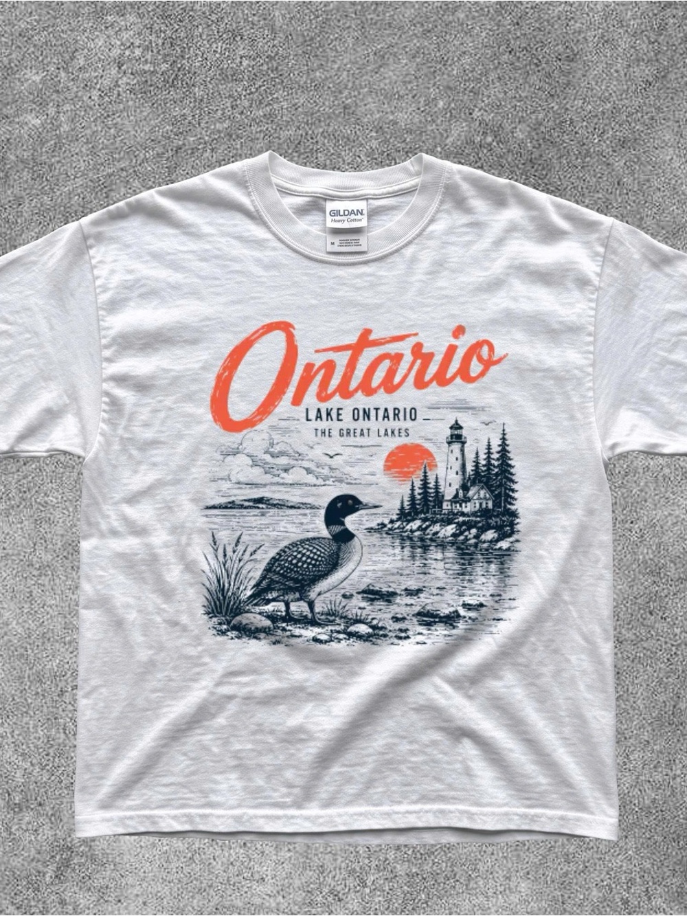 Lake Ontario Graphic Tee- The Great Lakes